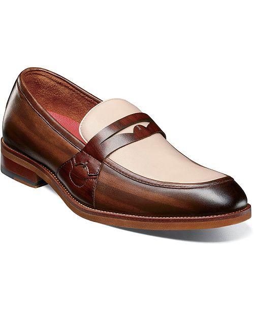 Stacy Adams Men's Prichard Moc Toe Penny Slip On Loafer Men's Shoes
