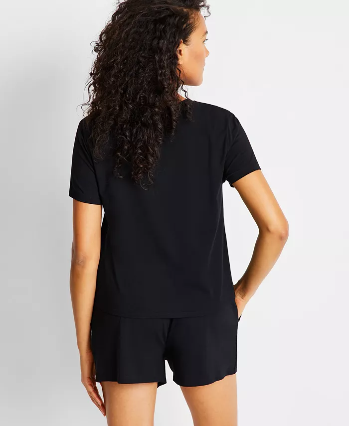 State Of Day Women's Short-Sleeve Boxer Pajama Set XS-3X Exclusively At Macy's Women's Fashion Shoes & Accessories