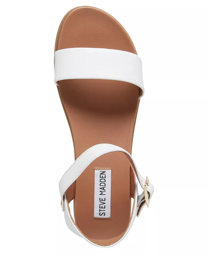 Steve Madden Dina Flat Sandals Women's Fashion Shoes & Accessories