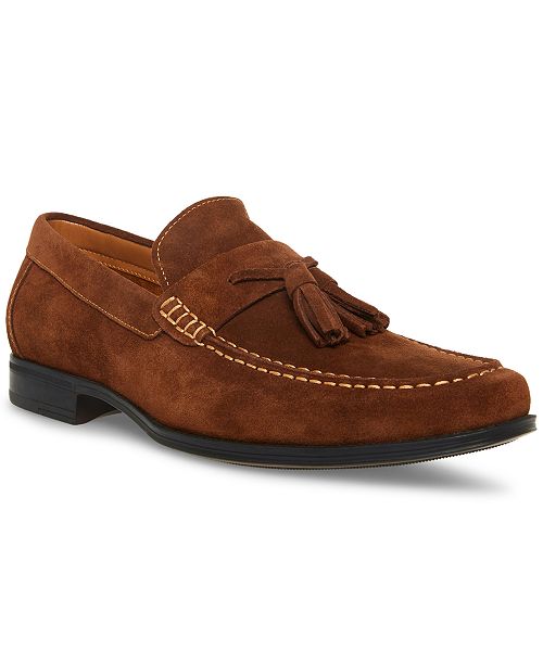 Steve Madden Men's Galileo Tassel Suede Dress Loafer Men's Shoes