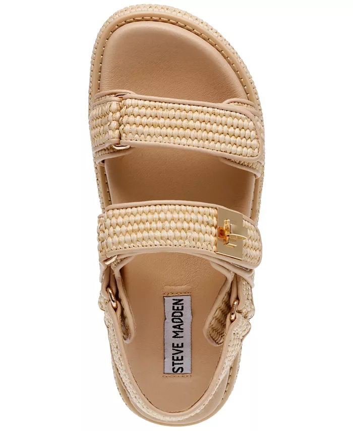 Steve Madden Women's Bigmona Platform Footbed Sandals Women's Fashion Shoes & Accessories
