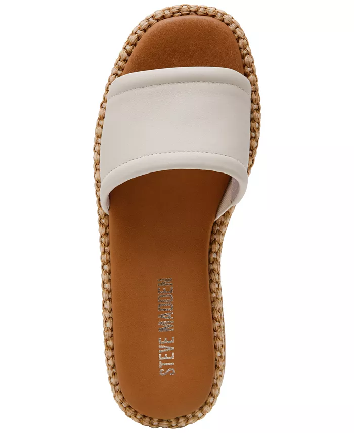 Steve Madden Women's Boardwalk Espadrille Slide Sandals Women's Fashion Shoes & Accessories