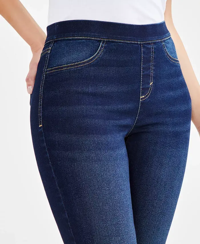 Style & Co Petite Mid-Rise Pull On Jeggings Created For Macy's Women's Fashion Shoes & Accessories