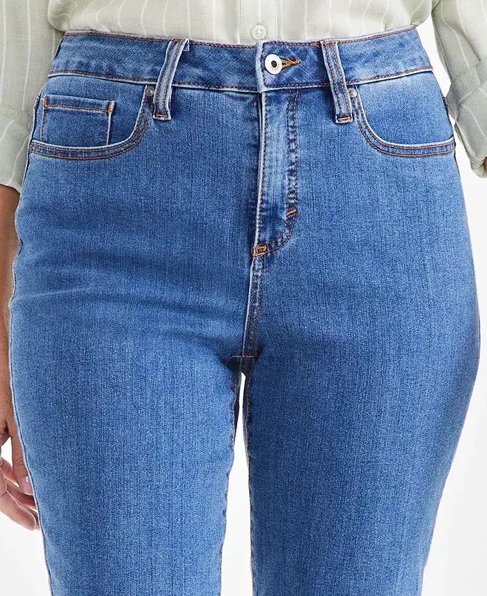 Style & Co Women's High Rise Straight-Leg Jeans Regular Short And Long Lengths Created For Macy's Women's Fashion Shoes & Accessories