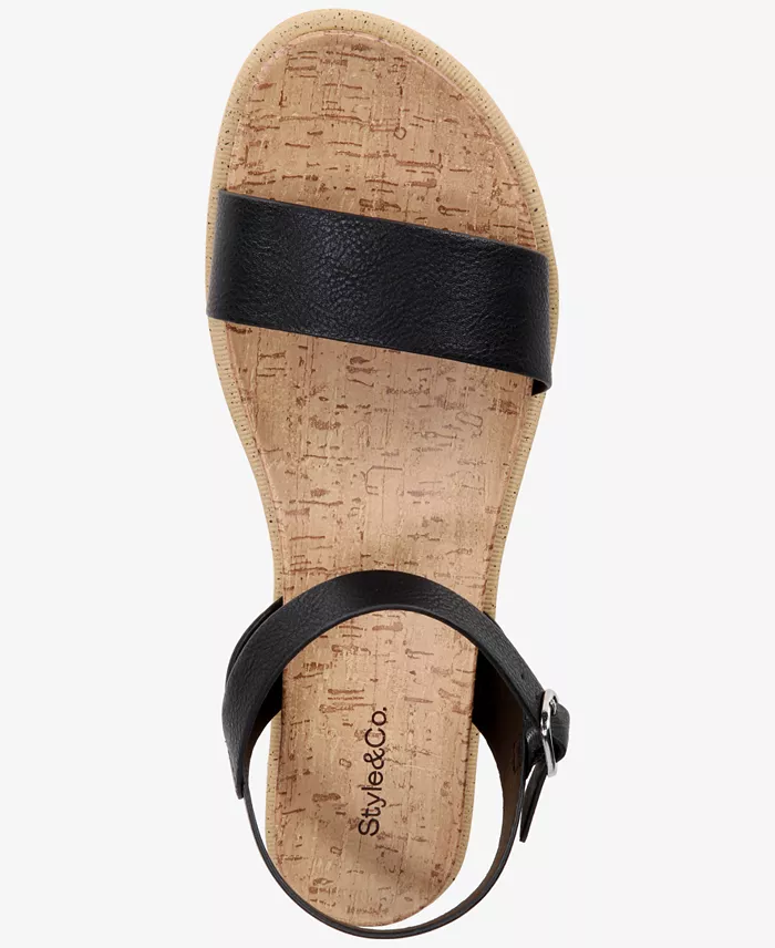 Style & Co Women's Mayaa Flat Casual Sandals Exclusively At Macy's Women's Fashion Shoes & Accessories