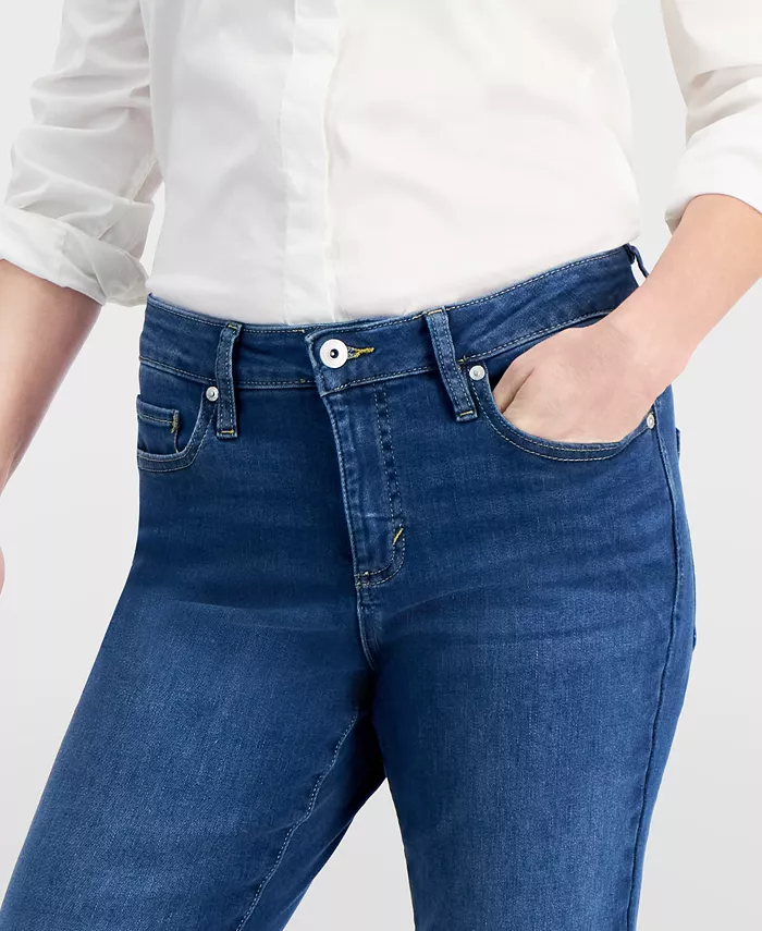 Style & Co Women's Mid-Rise Stretch Slim-Leg Jeans Created For Macy's Women's Fashion Shoes & Accessories