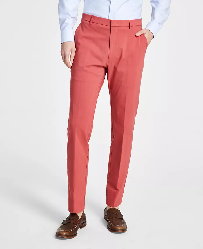 Tommy Hilfiger Men's Modern-Fit TH Flex Stretch Solid Performance Pant Men's Fashion & Accessories