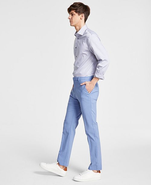 Tommy Hilfiger Men's Modern-Fit TH Flex Stretch Solid Performance Pants Men's Fashion & Accessories