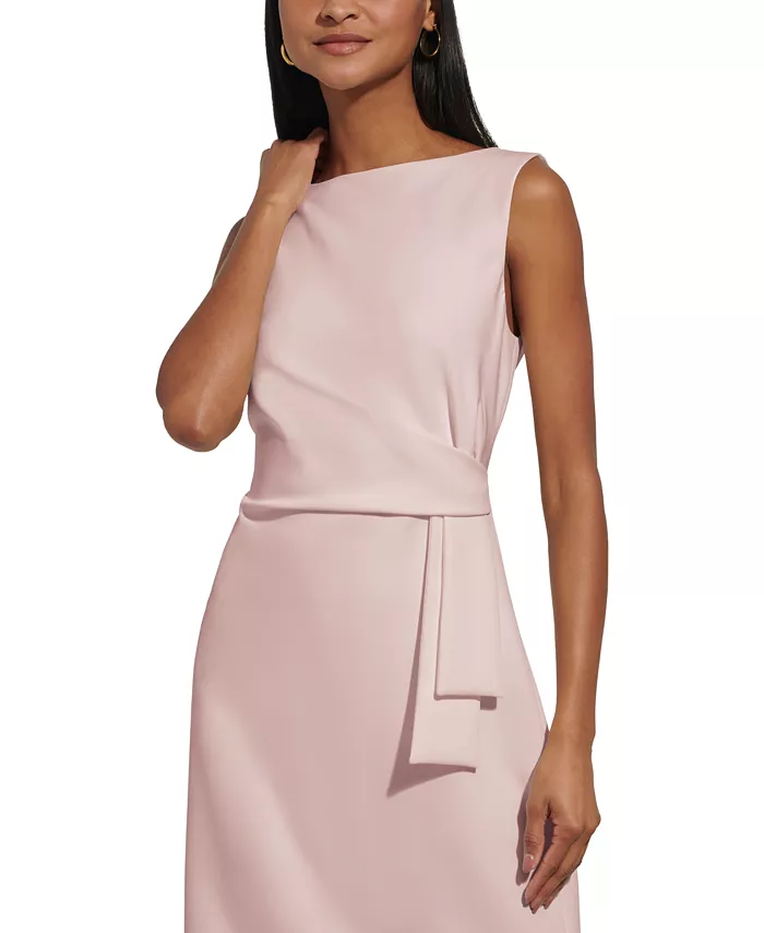 Tommy Hilfiger Women’s Sleeveless Sheath Knee-length Dress Women's Fashion Shoes & Accessories