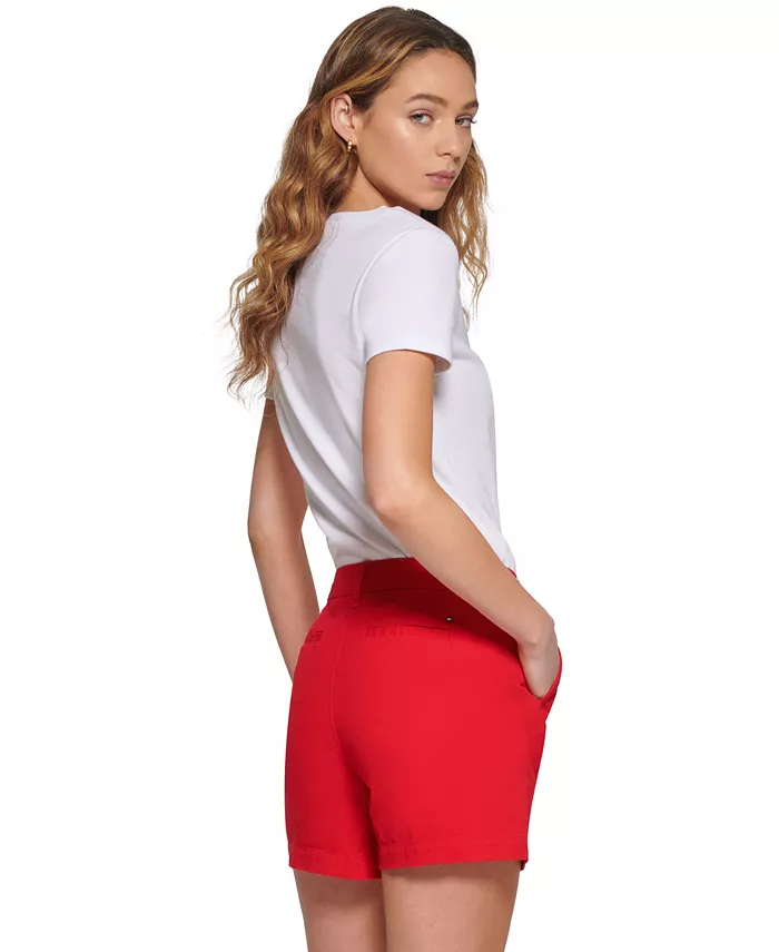Tommy Hilfiger Women's TH Flex 5 Inch Hollywood Shorts Women's Fashion Shoes & Accessories