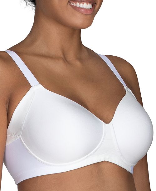 Vanity Fair Women's Beauty Back® Full Figure Wirefree Extended Side and Back Smoother Bra 71267 Women's Fashion Shoes & Accessories