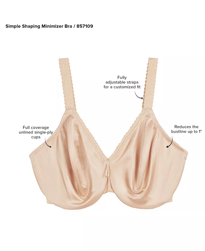Wacoal Full Figure Simple Shaping Minimizer Bra 857109 Women's Fashion Shoes & Accessories