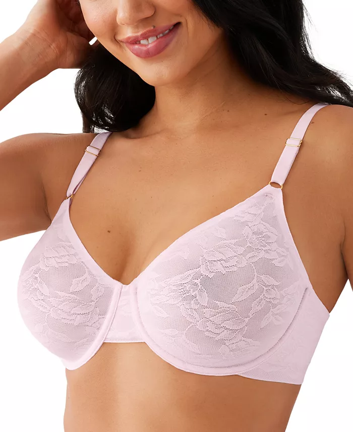 Wacoal Women's High Profile Floral Lace Underwire Bra Women's Fashion Shoes & Accessories