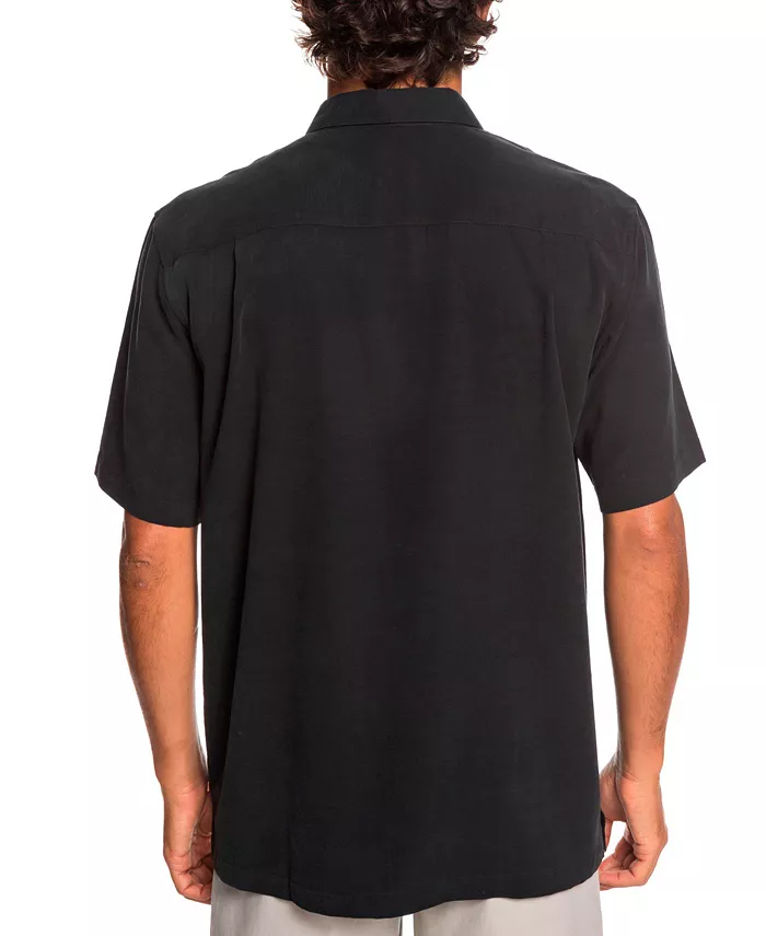 Waterman Quiksilver Men's Tahiti Palms Short Sleeve Shirt Men's Fashion & Accessories