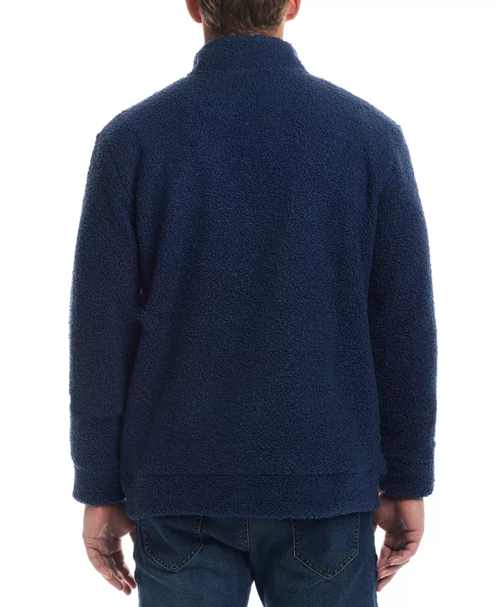 Weatherproof Vintage Men's Teddy Quarter Zip Long Sleeve Sweater Men's Fashion & Accessories