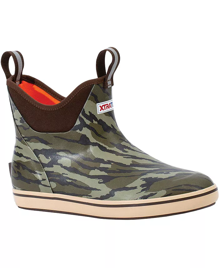 XTRATUF Men's 6 In Mossy Oak Bottomland Ankle Deck Boot Men's Shoes