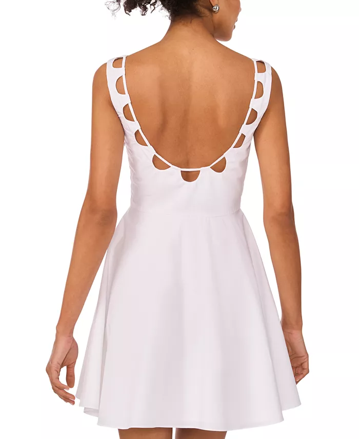 1.STATE Women's Cotton Cutwork Mini Dress Women's Fashion Shoes & Accessories