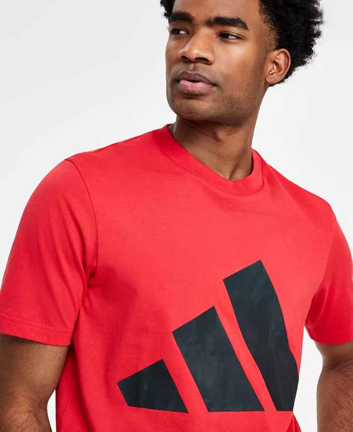 Adidas Men's 3 Bar Logo Graphic Cotton T-Shirt Men's Fashion & Accessories