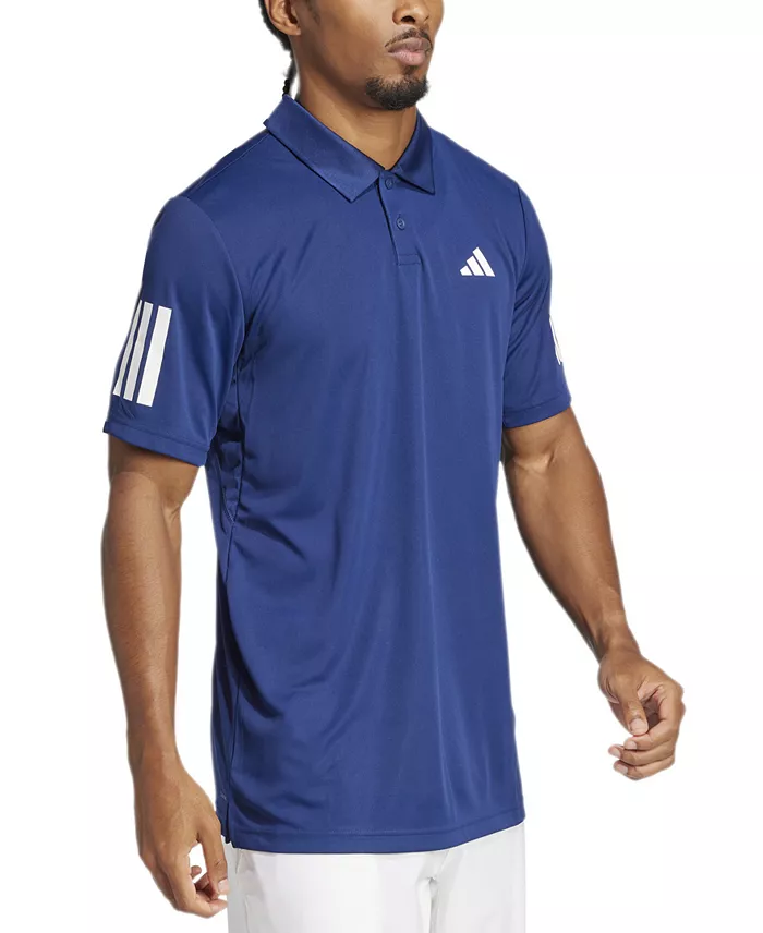 Adidas Men's 3-Stripes Short Sleeve Performance Club Tennis Polo Shirt Men's Fashion & Accessories