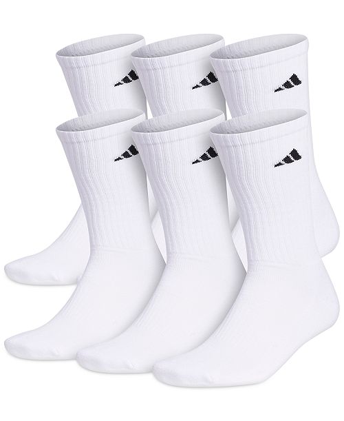 adidas Men's Cushioned Athletic 6-Pack Crew Socks Men's Fashion & Accessories