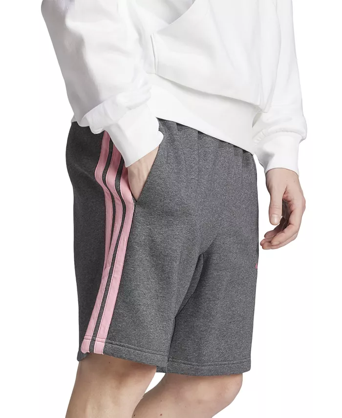 Adidas Men's Essential Three Stripes Fleece Shorts Men's Fashion & Accessories