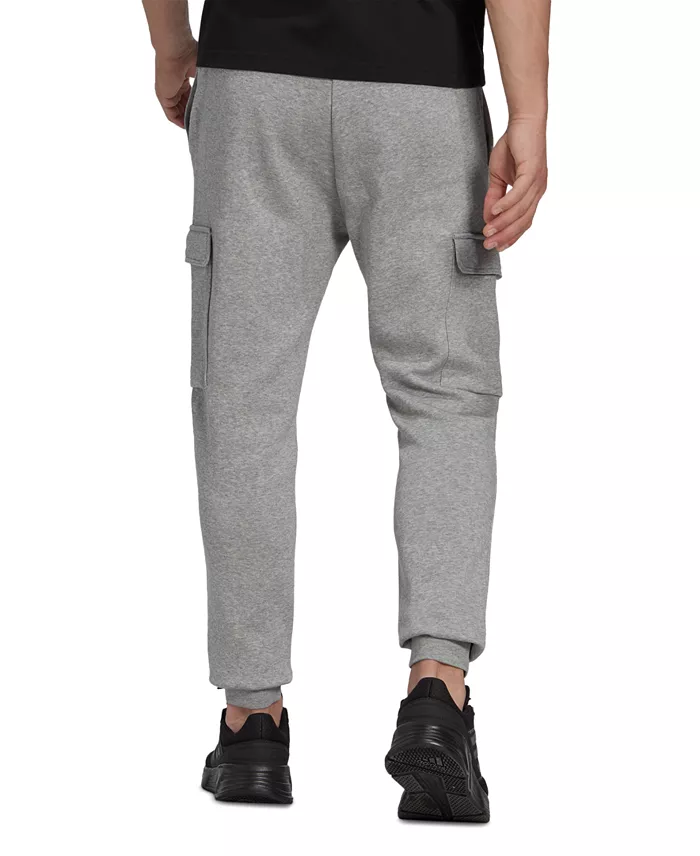 Adidas Men's Essentials Regular Tapered-Fit Fleece Cargo Joggers Men's Fashion & Accessories