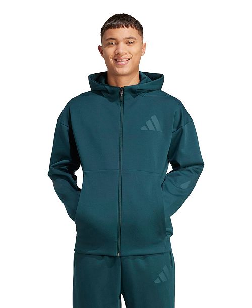 adidas Men's Full Zip Hooded Track Jacket Men's Fashion & Accessories