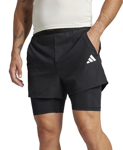 adidas Men's Gym 2-in-1 7" Shorts Men's Fashion & Accessories