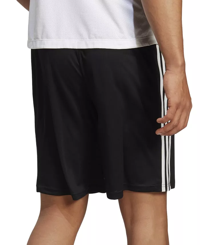 Adidas Men's Train Essentials Classic-Fit AEROREADY 3-Stripes 10" Training Shorts Men's Fashion & Accessories