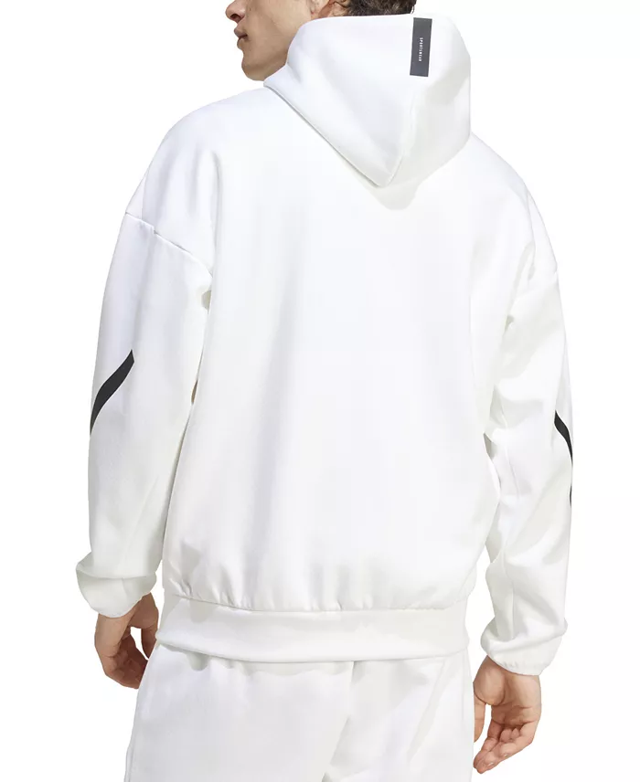 Adidas Men's Z.N.E. Classic Fit Long Sleeve Zip-Front Logo Hoodie Men's Fashion & Accessories