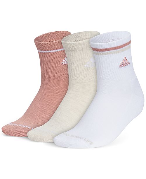 adidas Women's 3-Pk. Cushioned Sport 2.0 High Quarter Socks 5159148A Women's Fashion Shoes & Accessories