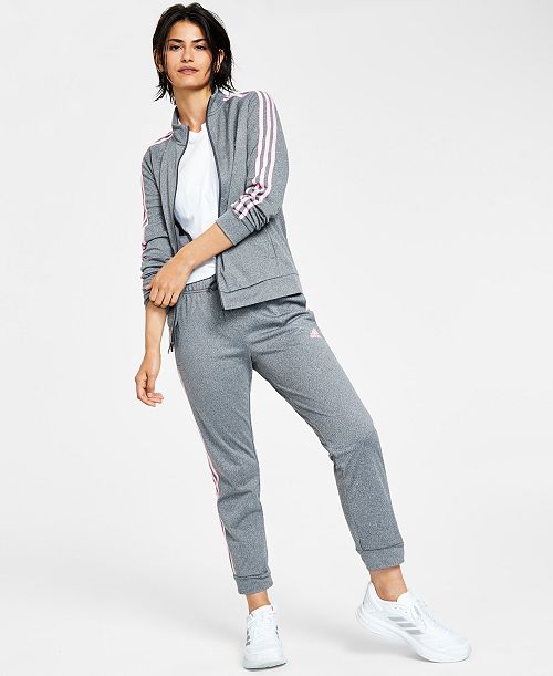 adidas Women's 3-Stripe Tricot Track Jacket & Track Pants Women's Fashion Shoes & Accessories