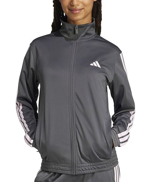 adidas Women's 3-Stripe Tricot Track Jacket XS-4X Women's Fashion Shoes & Accessories