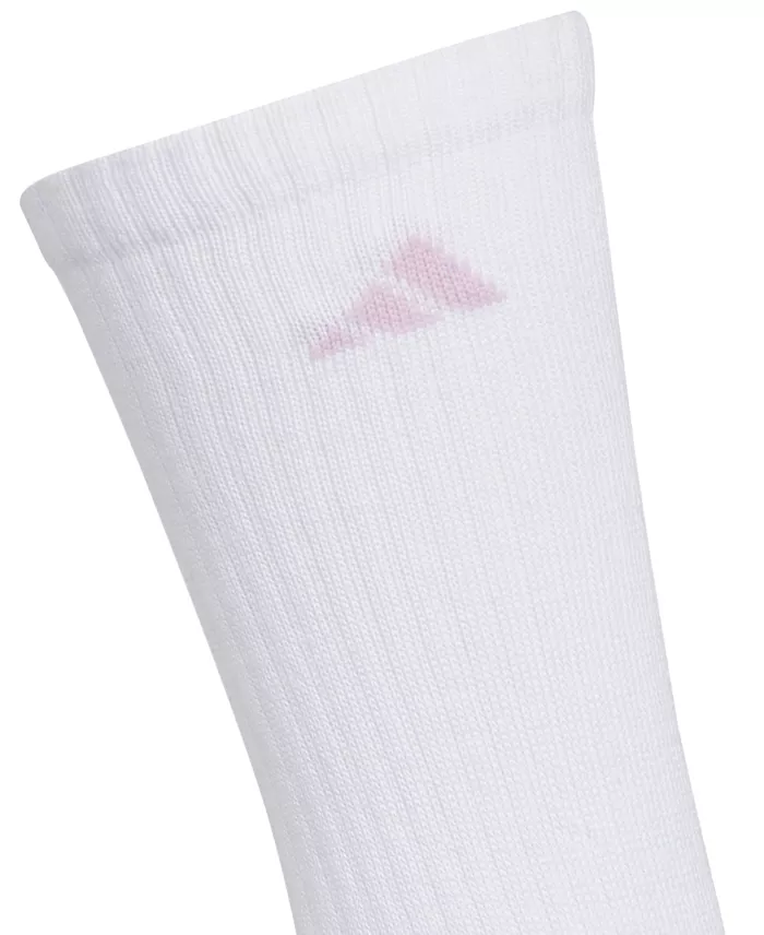 Adidas Women's 6-Pk. Athletic Cushioned Crew Socks Women's Fashion Shoes & Accessories