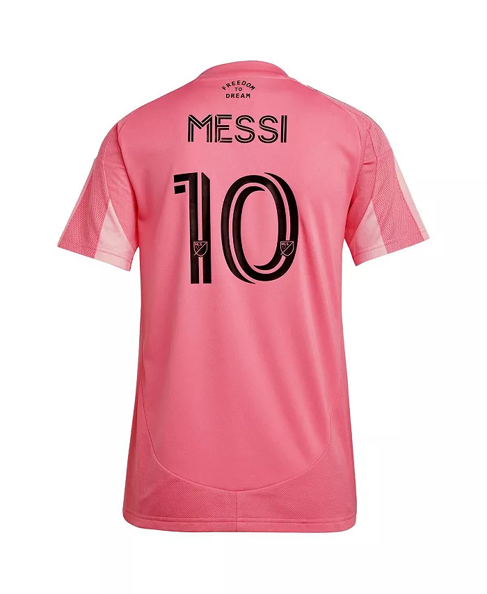 Adidas Women's Lionel Messi Light Pink Inter Miami CF 2025 Euforia Replica Player Jersey Sports Fan Shop