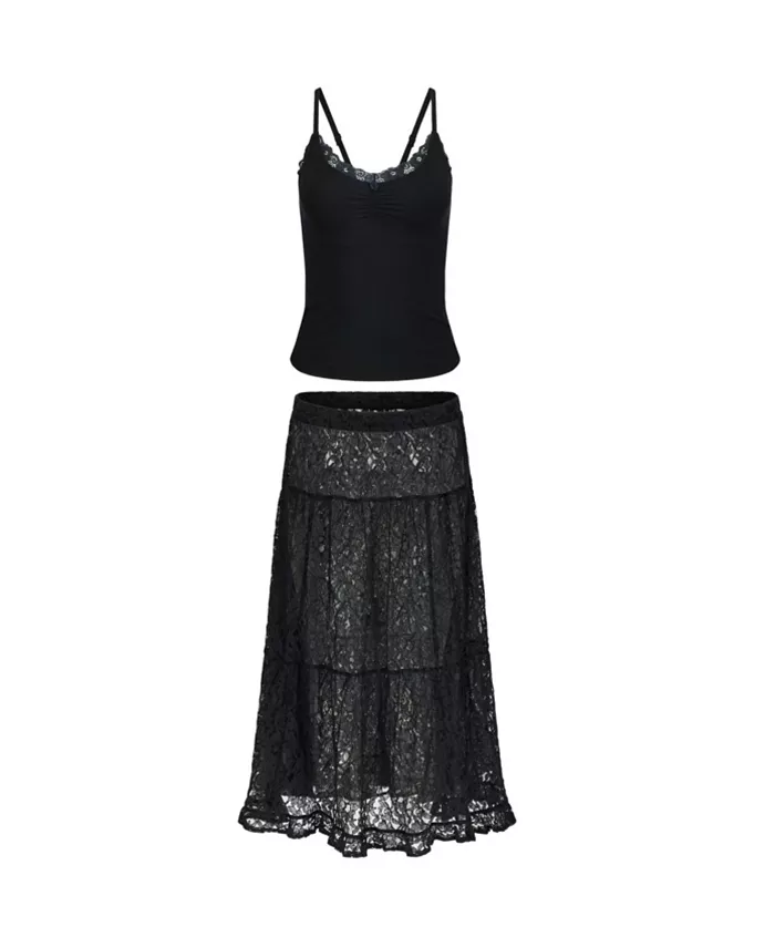 Adore Me Plus Size Isadora Cami And Skirt Set Women's Fashion Shoes & Accessories