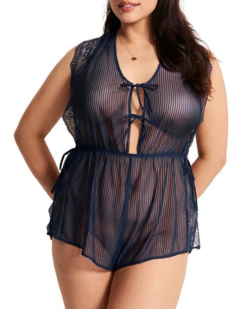 Adore Me Plus Size Juli Romper Lingerie Women's Fashion Shoes & Accessories