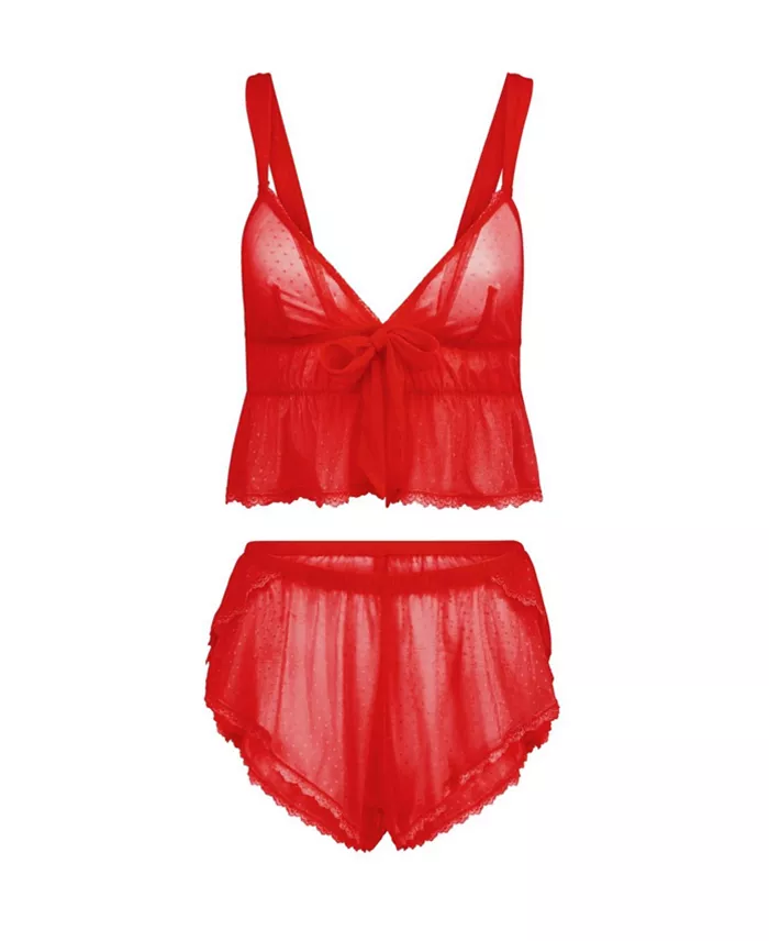 Adore Me Women's Betty Cami & Shorts Set Lingerie Women's Fashion Shoes & Accessories