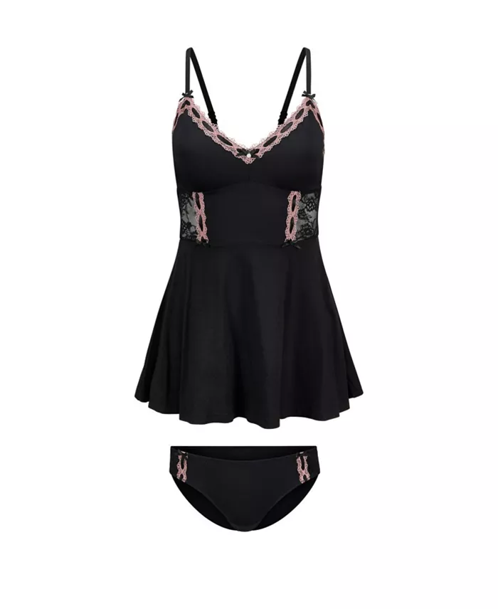 Adore Me Women's Hilda Babydoll & Hipster Set Women's Fashion Shoes & Accessories