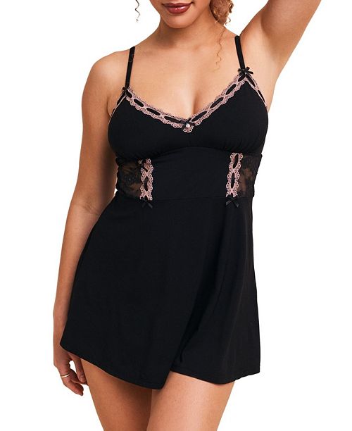 Adore Me Women's Hilda Babydoll & Hipster Set Women's Fashion Shoes & Accessories