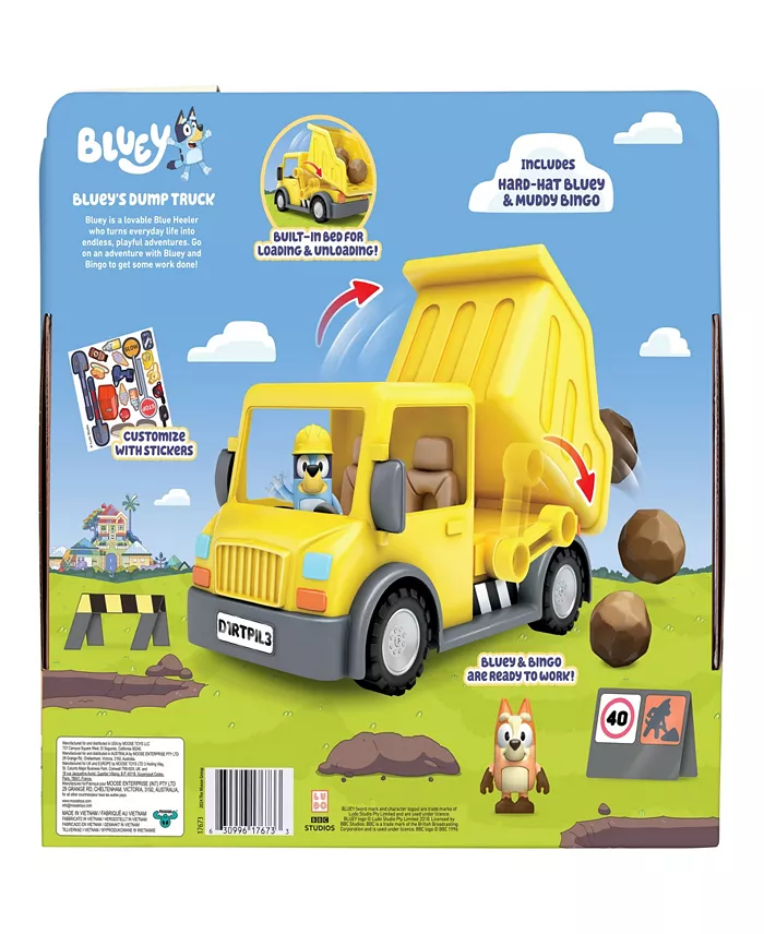 Bluey Dump Truck Playset All Toys