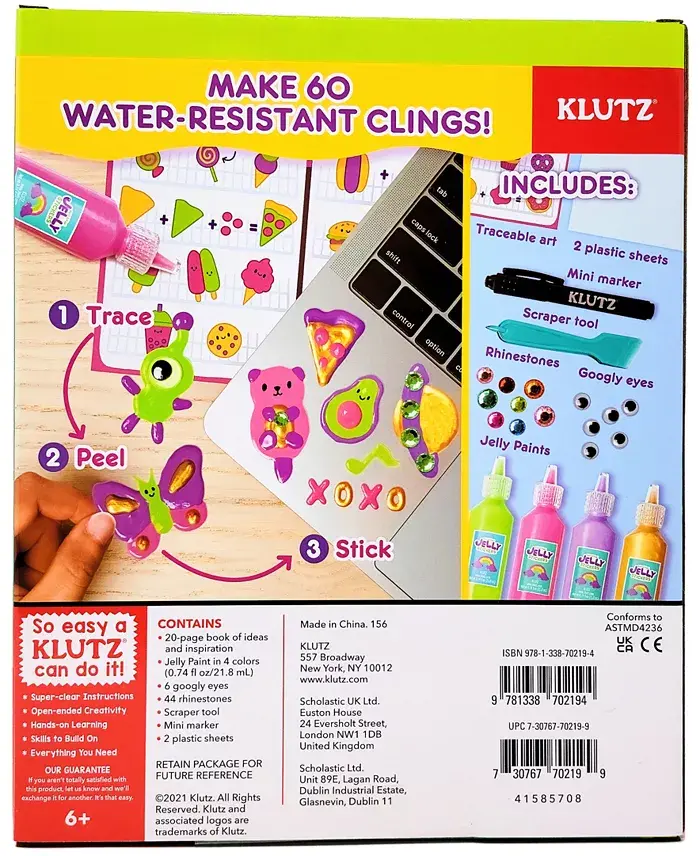 Klutz Paint Peel Jelly Stickers All Toys
