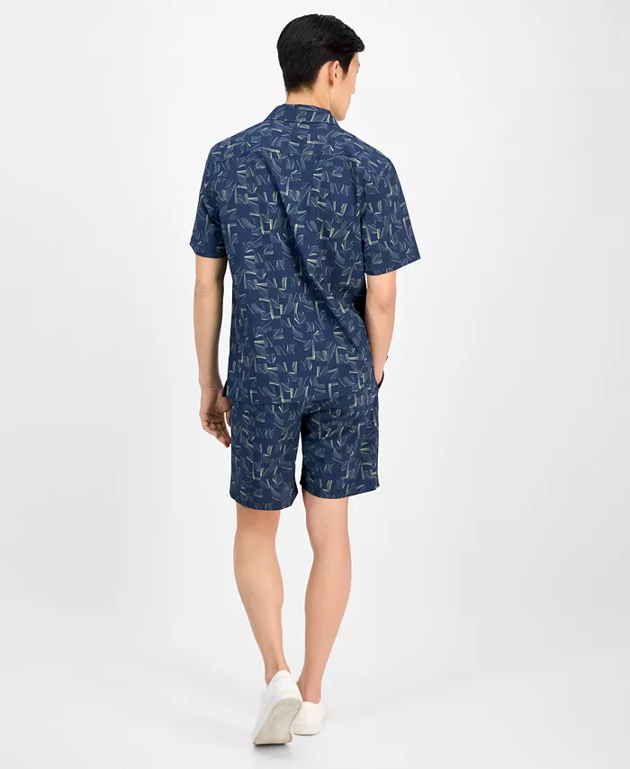 Alfani Men's Abstract Breeze Shirt & Shorts Exclusively At Macy's Men's Fashion & Accessories