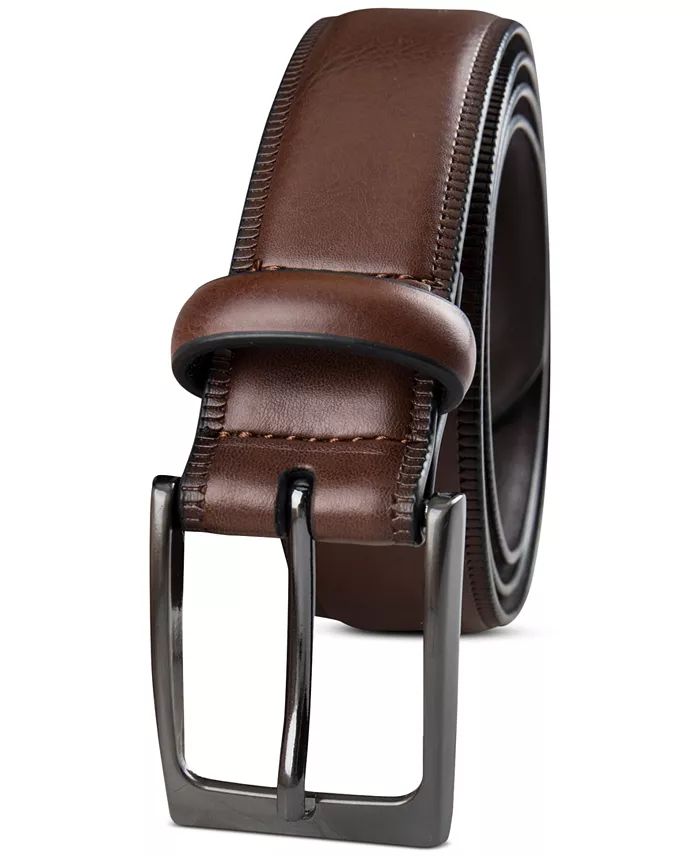 Alfani Men's Embossed Edge Belt Created For Macy's Men's Fashion & Accessories