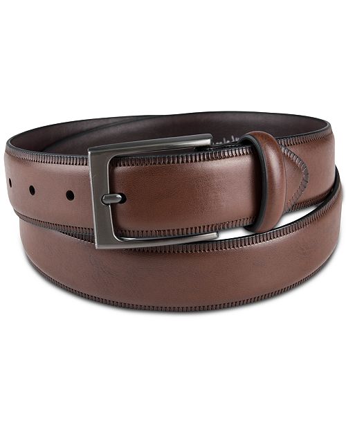 Alfani Men's Embossed Edge Belt Created for Macy's Men's Fashion & Accessories
