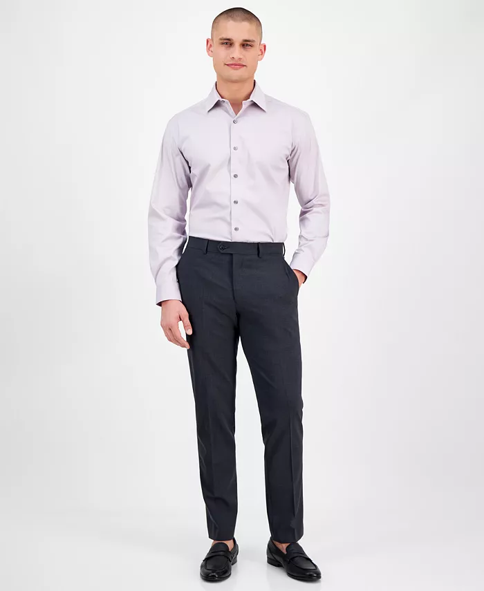 Alfani Men's Regular-Fit Temperature Regulating Solid Dress Shirt Created For Macy's Men's Fashion & Accessories