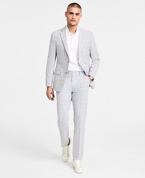 Alfani Men's Slim-Fit Plaid Suit Separates Created for Macy's Men's Fashion & Accessories