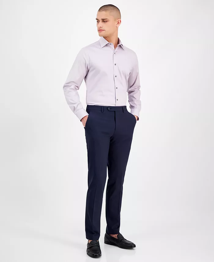 Alfani Men's Slim-Fit Temperature Regulating Dress Shirt Created For Macy's Men's Fashion & Accessories