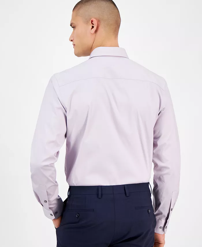 Alfani Men's Slim-Fit Temperature Regulating Dress Shirt Created For Macy's Men's Fashion & Accessories