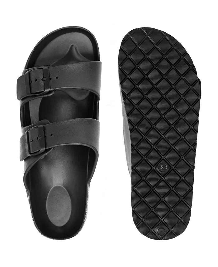 Alpine Swiss Men's Double Strap EVA Slide Sandals Sole Flat Casual Comfort Shoes Men's Shoes